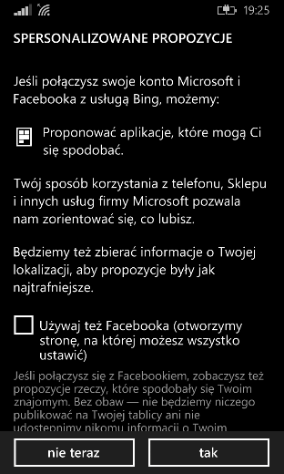 Dodatkowo włączenie opcji lokalizacji zwiększa transfer danych oraz powoduje, że dane osobiste są wysyłane z urządzenia do źródeł korzystających z omawianych opcji.