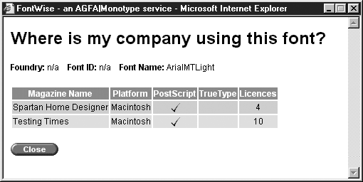 FontWise Font Check Skanuje komputery w poszukiwaniu