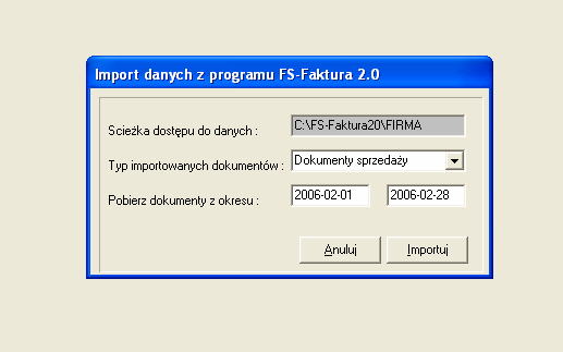 33 Rys. 3.4. Import danych z programu FS-Faktura 3.6. Wydruk księgi Dane zgromadzone w programie można wydrukować w formie obowiązujących dla ksiąg prowadzonych ręcznie standardowych druków.