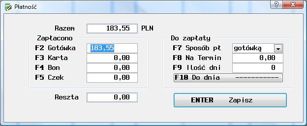 Wydruk dokumentu, klawisz F3 Druk. Więcej przydatnych opcji dot.