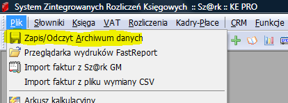 Uwaga 2. Po rozpakowaniu pliku ads2sql.zip w katalogu z programami i danymi TGSoft ADS powinien znajdowad się plik ke_ads2sql.exe który jest właściwym programem konwertującym dane Księgi Express.