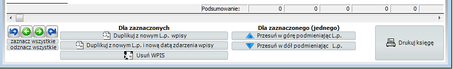 Dumpingowiec - Instrukcja Użytkownika 93 Aby dodać go do ksiegi należy wypełnić pole L.P., reszta pól (prócz miesiąca i roku) jest nieobowiązkowa.