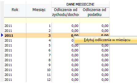 Dumpingowiec - Instrukcja Użytkownika 97 1) Zestawienie roczne + dane narastająco Zakładka zawiera dokładnie to co jest zawarte w księdzie z tym, że dane sa przedstawione i miesięcznie i narastająco