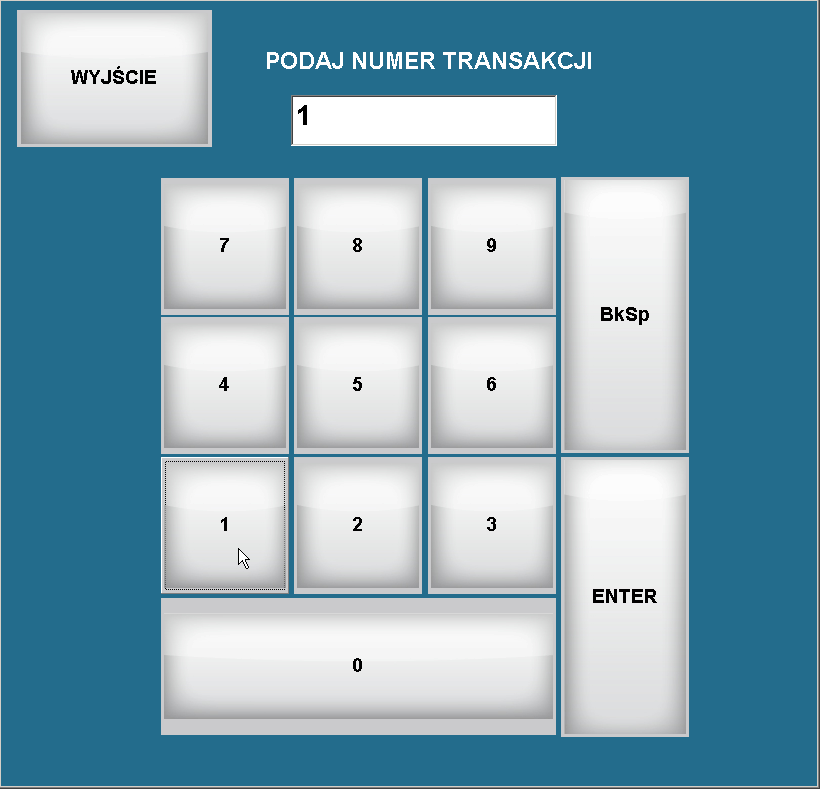 transakcji podajemy nie numer wydruku fiskalnego tylko numer operacji, który jest umieszczony na paragonie fiskalnym i rachunku niefiskalnym.