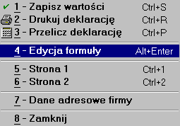 wykonujemy na sprawozdaniu z konkretnego miesiąca. Przy dopisywaniu deklaracji na miesiąc kolejny definicja jest automatycznie przepisywana z poprzedniego miesiąca.