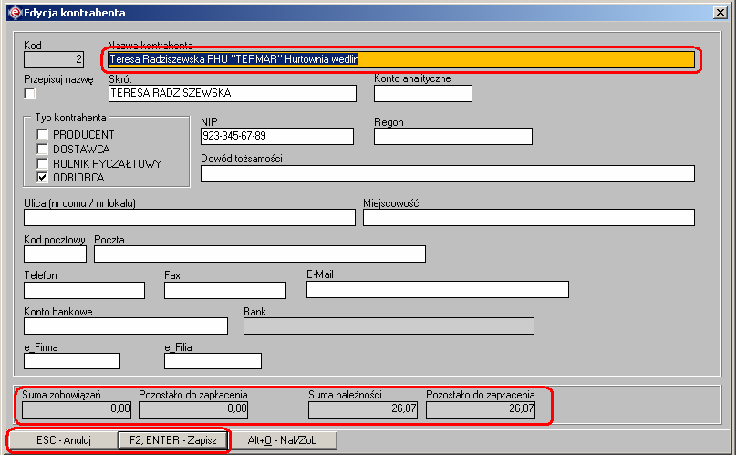 Instrukcja expedient_ms.doc 11/203 którego pozycja z listy zostaje umieszczona w polu formularza a sama lista zostaje zamknięta (zwinięta).