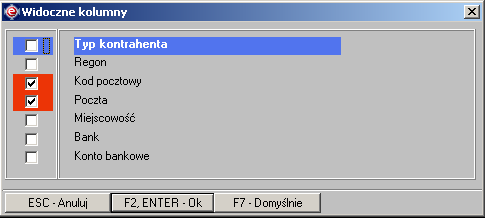 Instrukcja expedient_ms.doc 42/203 Podanie warunków filtru nie wyklucza moŝliwości stosowania filtru wyszukiwania kontekstowego w oknie z listą kontrahentów. Rysunek 2.58.