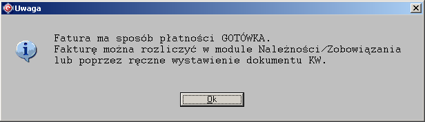 Instrukcja expedient_ms.doc 67/203 fakturze z zarejestrowaną w systemie fakturą.