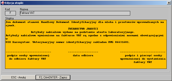 Instrukcja expedient_ms.doc 68/203 Rysunek 2.95. Komunikat wyświetlany przy próbie usunięcia znacznika rozliczona, dla faktury zakupu ze sposobem płatności GOTÓWKA. 2.5.4.6. Menu SprzedaŜ / Zakupy > Rodzaje dokumentów.