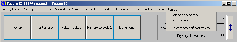 Instrukcja expedient_ms.doc 99/203 2.5.9.3. Menu Administracja > Import/Eksport.