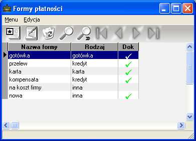 j Rys. 111. Formy płatności. 10.12.1. Dodawanie formy płatności.