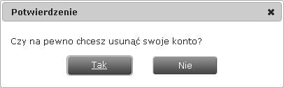 Ustawienia Usuń konto Usuń konto Wywołanie: Ustawienia Usuń konto Jeżeli Użytkownik serwisu ICF nie jest zadowolony z funkcjonowania giełdy wymiany walut i jest zdecydowany, aby usunąć swoje konto,