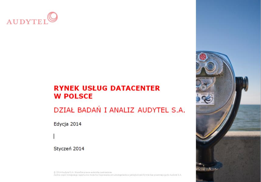 Analiza rynku dostawców usług datacenter Raport rynkowy n/t rynku datacenter Powierzchnia kolokacyjna wg dostawców [m2] Zawartość raportu