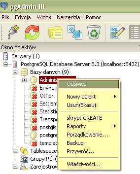 CZĘŚĆ ROZSZERZONA 6. Konwersja danych w formacie *.shp Import danych do bazy PostgreSQL/PostGIS za pomocą narzędzi shp2pgsql.exe oraz psql.