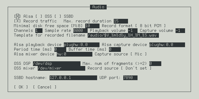 Ustaw jeśli programu używasz do wywołania CW: [F10]->Setup->CW keying ([F10]- > [s]-> [e]) wybierz urządzenia do nagrywania audio i ustaw szablon nazwy zapisywanego pliku