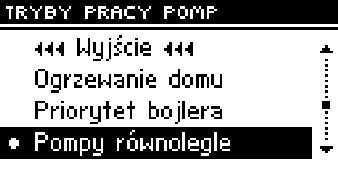 II.14.a) Ogrzewanie domu Wybierając tą opcję regulator przechodzi w stan ogrzewania tylko domu.