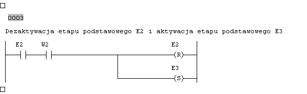 W1 E2 W2 E1 W7 A1 W6 E3 W5 W9 A2 W8 W3 E5 W4 E4 Rys.2.10. Przykładowy graf algorytmu sterowania z etapami podstawowymi i z etapami zabezpieczeń Na rysunku 2.