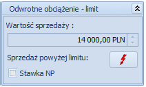 4.1.1.3 Sprzedaż towarów z odwrotnym obciążeniem Dla dokumentów wystawionych od 01.07.