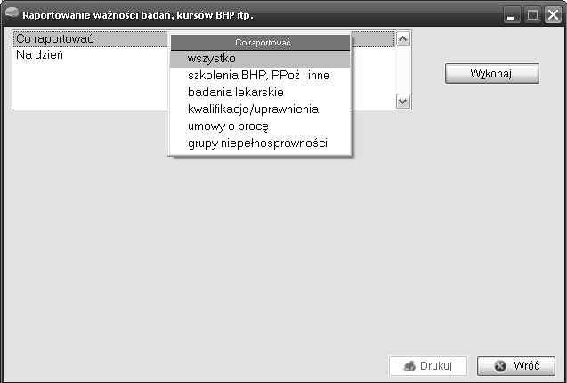 Windows, np.: pliki typu DOC -> Word, pliki XLS -> Excel, pliki JPG np._. Corel. Pliki skojarzone umieszczane są w katalogu danych firmy w podkatalogu "PLIKI_SK".