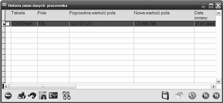 7.2.7 Lista zmian w kartotece pracownika Patrz Rozdział 7.3 Przyciski na ekranie Pracownik 7.2.8 Grupowe przydzielanie składników placowych Opcja ta służy do grupowego przydzielania składników płacowych (indywidualnych) zaznaczonym pracownikom.