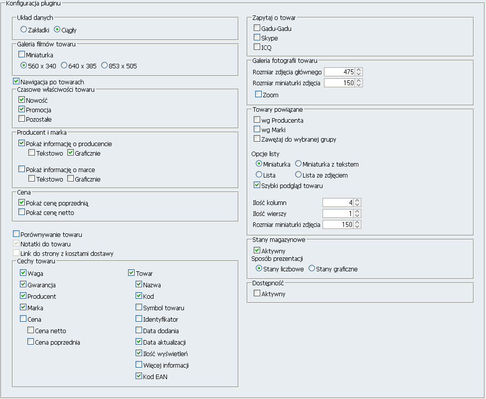 3.1 Edycja pluginu Prezentacja produktu 3.1.1 Konfiguracja W tym przykładzie zajmiemy się edycją pluginu Prezentacja produktu. 1. Przechodzimy do obszaru Zarządzanie stronami/pluginy/instancje 2.