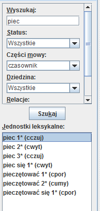 Wyszukiwanie jednostek panel wyszukiwania piec 1 (cczuj)