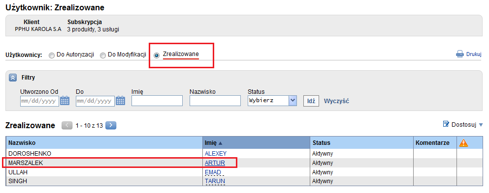 2.4 Usunięcie Użytkownika z systemu Administrator wprowadzający W celu usunięcia istniejącego Użytkownika z systemu, po zalogowaniu do portalu CitiDirect EB, ustaw kursor myszy na zakładce