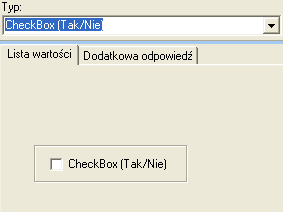 W "Typ danych" wybieramy jaki typ odpowiedzi będzie dozwolony w polu edycyjnym. "Max długość" maksymalna długość "Zakres wartości" zakres wartości od minimalnej do maksymalnej.