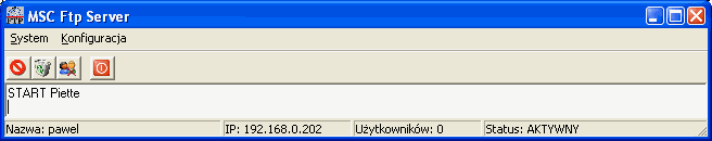 8 Serwer FTP MSC FTP Server (MscFtpSvr.exe) FTP serwer wchodzący w skład pakietu centralnego esync działa lokalnie na komputerze na którym jest zainstalowany system centralny.