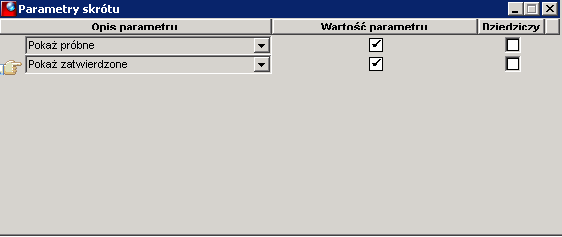 Parametry okna Lista przelewów - Automatycznie ustaw rachunek bankowy firmy i Konta bankowe firmy : W/w parametry powodują, że po otwarciu okna Lista przelewów pojawia się filtr na konto bankowe