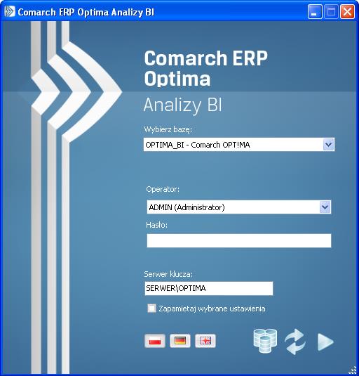 3.1.5 Otwieranie raportów w Comarch ERP Optima Analizy BI Umożliwiono uruchomienie w aplikacji Comarch ERP Optima Analizy BI odpowiedniego raportu, z uwzględnieniem zaznaczeń na liście (jeżeli mają