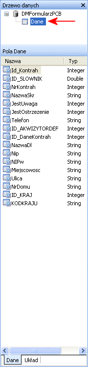 7. Naciskamy <Ctrl+S> i zapisujemy pracę. Układ komponentów w sekcji szczegółowej 1. Umieszczamy kursor myszy na podziałce Szczegóły. 2. Zwiększamy wysokość sekcji do 2,5 cm. 3.