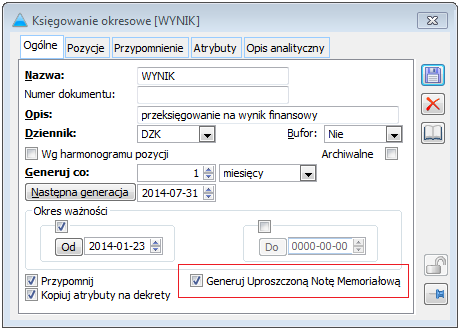 Rysunek 83 Formaty przelewów 6. Pozostałe zmiany 6.1. Generowanie not memoriałowych podczas księgowania okresowego W Comarch ERP XL 2015.