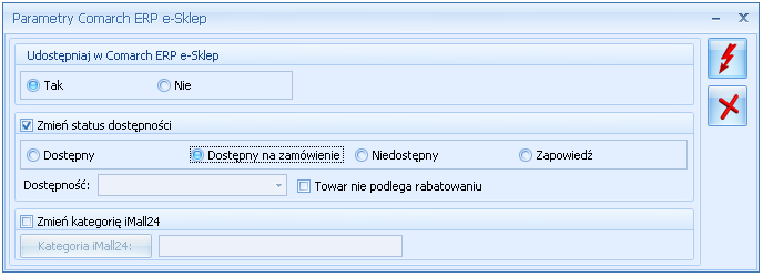 Pierwszy atrybut binarny, który jest zdjęciem (pierwszy na liście atrybutów) funkcjonuje jako zdjęcie główne. W Comarch ERP e-sklep takie zdjęcie nie jest lokalizowane.