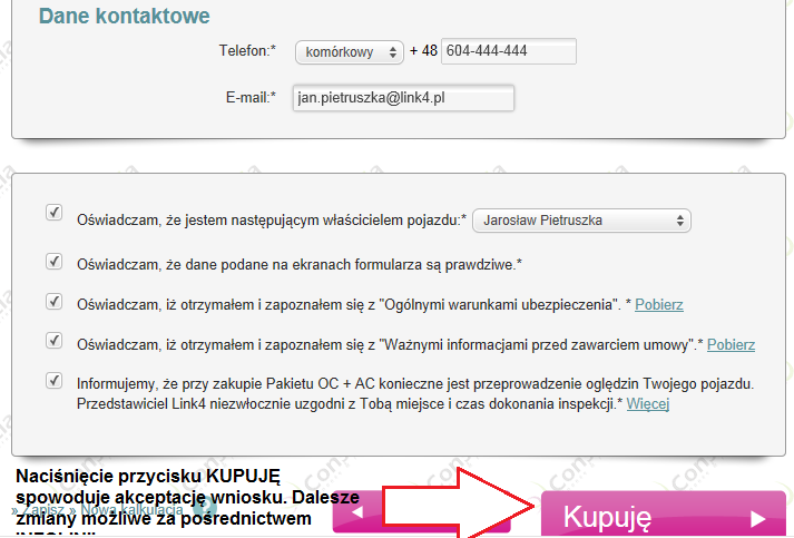 Chcę zamówić kartę PAYBACK zaznacz to pole, w sytuacji, gdy Klient nie posiada w ogóle karty PAYBACK (nie jest uczestnikiem/-czką programu).