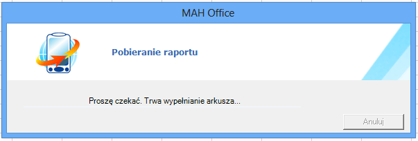 MAH Office- generowanie raportów 1. Aby wygenerować raport należy wybrać go z listy raportów. Przy pierwszej próbie utworzenia raportu musimy podać login i hasło.