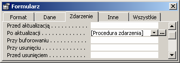 160 5.4. Makropolecenia i procedury VBA 5.4.1. Modyfikacja frmzakupy W poprzednim rozdziale projektowaliśmy formularz frmzakupy, projekt ten będzie zakończony w momencie, gdy stworzymy możliwość