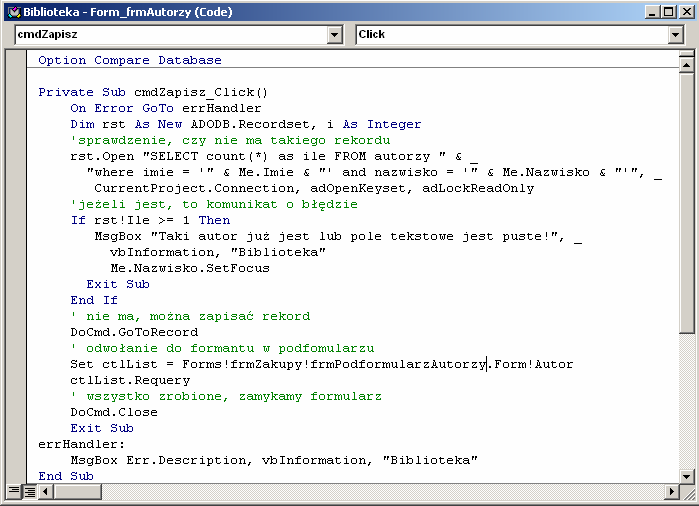 171 Me.Caption = "Przegląd i edycja wydawnictw" Me.NavigationButtons = True cmdzapisz.