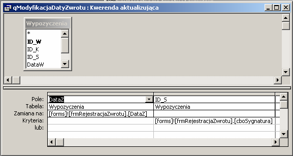 194 Musimy jeszcze utworzyć procedurę zdarzeniową realizowaną w momencie zajścia zdarzenia Po aktualizacji.