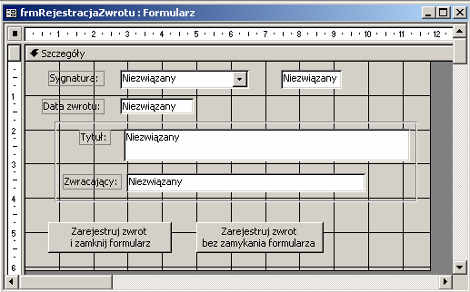 197 Realizacja tego dodatkowego zadania wymagać będzie umieszczenia w formularzu odpowiednich kontrolek (dwie etykiety i dwa pola tekstowe), ustawienia właściwości pól tekstowych w taki sposób, aby