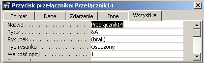 205 Nagłówek formularza umieszczamy dwie etykiety opisujące kolumny danych wyświetlane w sekcji Szczegóły rozwiązanie takie jest niezbędne z uwagi na to, że chcemy mieć formularz w widoku formularzy