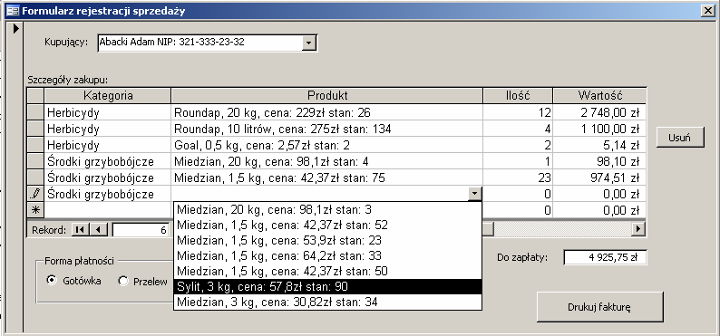 284 txt = "update tmagazyn set StanM = " & _ Zmien(rst!StanM + DoZwrotu) & _ " where id_mag = " & iler con.execute txt ' usuwamy rekord z ttemp txt = "delete from ttemp where pozycja = " & iler con.