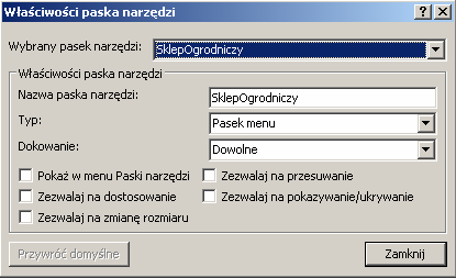 344 6.6.3 Modyfikacja ustawień startowych MS Access Zmiany, które za chwilę zrobimy w ustawieniach startowych najlepiej wykonać na kopii bazy danych SklepOgrodniczy.mdb, a nie na oryginalnym pliku.