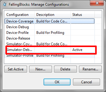 Przemieszczając się po lewym, bocznym menu przechodzimy do C/C++ Build i klikamy w Manage Configuration.