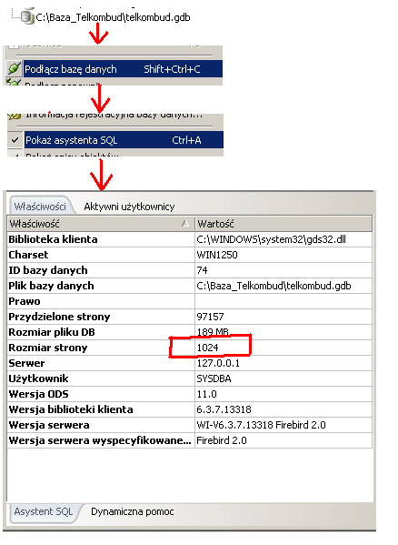 2) Zatrzymać ServerDBfC 3) Zatrzymać Firebird Można to wykonać wchodząc w: a) Panel sterowania -> Firebird 2.