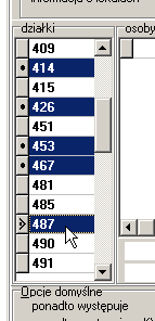 S t r o n a 51 Rysunek 68. Zmiana wyboru działek dla generatora wypisów z ewidencji. Ponieważ wszystkie działki są podświetlone oznacza to, że wszystkie są zaznaczone do wydruku.