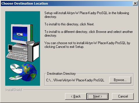 Instalacja programu Aktyn W Płace-Kadry SQL Pro Pliki instalacyjne programu Aktyn W Płace-Kadry Pro znajdują się na płycie CD- ROM.