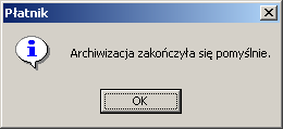 7. Po zakończeniu funkcji wyświetlana jest w oknie kreatora informacja o pomyślnie zakończonym odtworzeniu zasobów płatnika, kliknij przycisk Zamknij. 5.1.