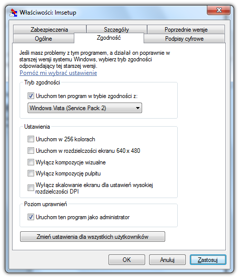 18 3.4.2. Windows 7, Server 2008 Aby zainstalować i skonfigurować HASP License Manager pod system operacyjny Windows 7 i Windows Server 2008 należy przeprowadzić następujące czynności: 3.4.2.1. Ustawienie pliku instalacyjnego 1.