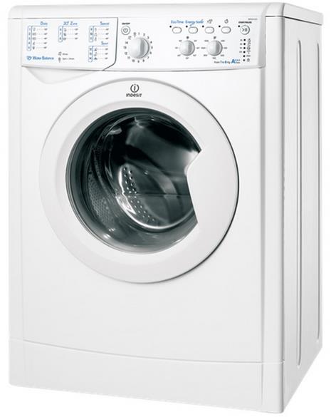 PRALKA INDESIT IWSC 61082 C ECO EU Ładowana od frontu Głębokość 42 cm Prędkość wirowania 1000 obr/min Wsad 6 kg Klasa energetyczna A++ 16 programów Programy specjalne: 20 Zone, Jeans, Sport